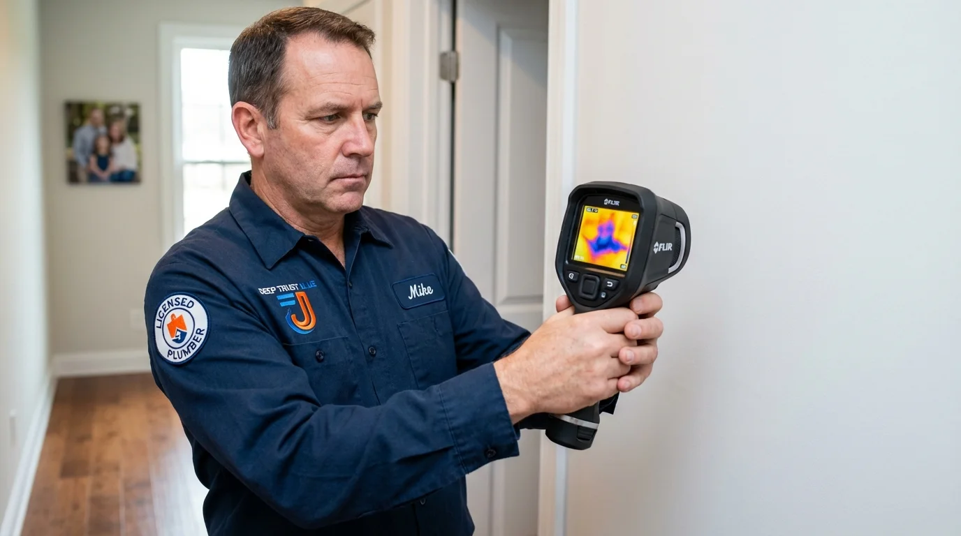 Thermal imaging leak detection by Johns Plumbing LLC in Cape Charles